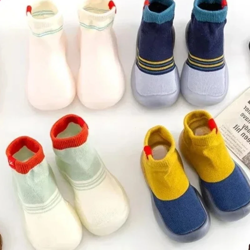 

Дышащая обувь в классическом стиле, носки, весенние модные детские носки, детская обувь для мальчиков, новая детская обувь, нескользящие детские носки на мягкой подошве