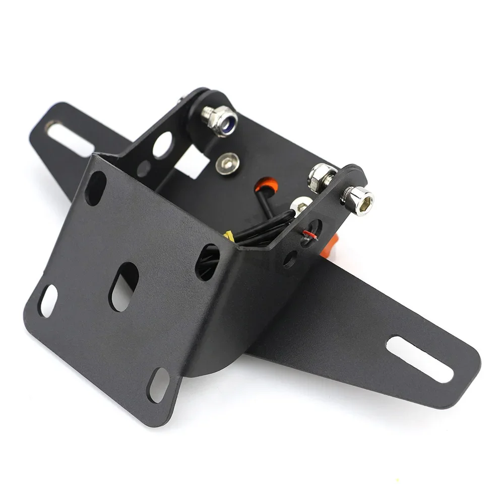 Motorcycle Rear License Plate Tail Frame Holder Bracket with LED Light for KTM DUKE 125 250 390 200 2017 2018 2019 2020-2023