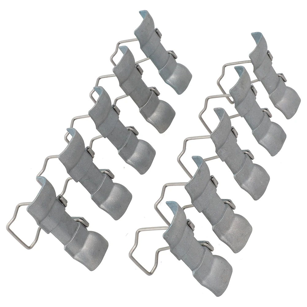 Water Drain Clip 10Pcs Zinc Alloy Drain Water Diversion Clip for Solar Panel Frame Anti Aging High Temperature Resistant