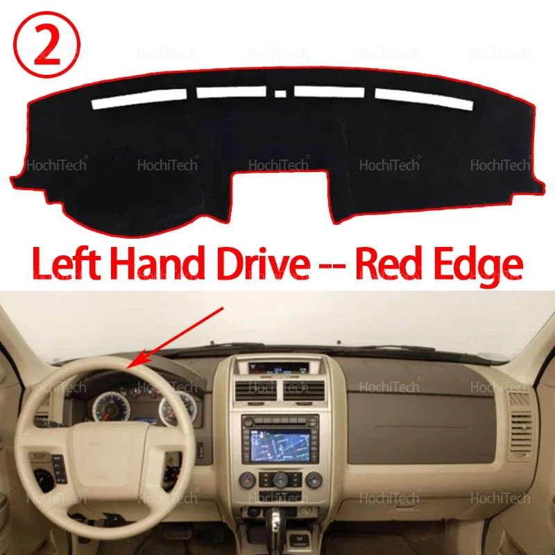 Armaturenbrett-Abdeckung, rutschfeste Matte, Schutzpolster, Sonnenschutz, Teppich, Teppich für Ford Escape Mercury Mariner, Mazda Tribute 2Gen 2008–2012 – Detail 9