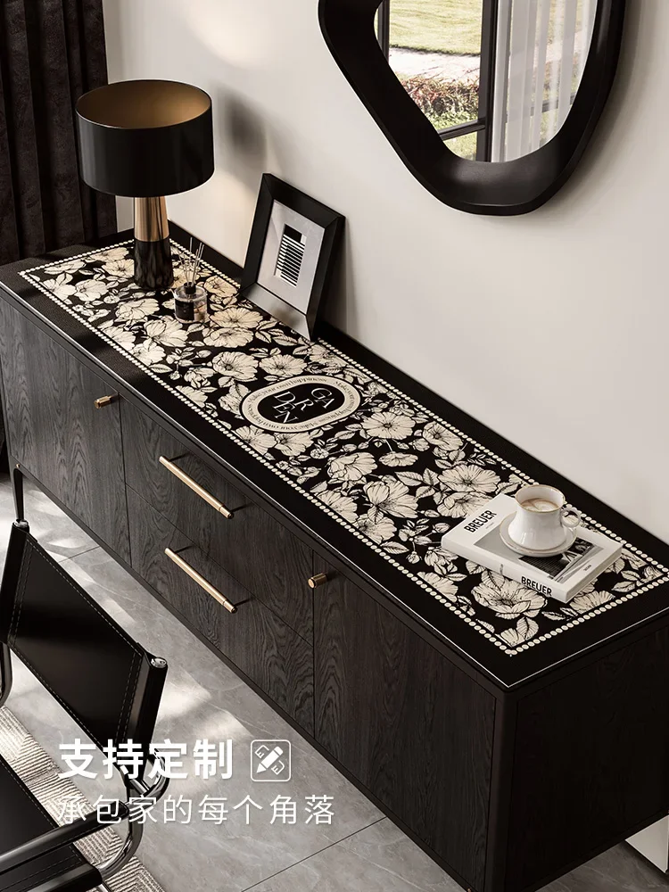 Light Luxury Side Cabinet Table Mat Oil-proof Waterproof Washless TV Cabinet Shoe Cabinet Countertop Protective Mat Cover