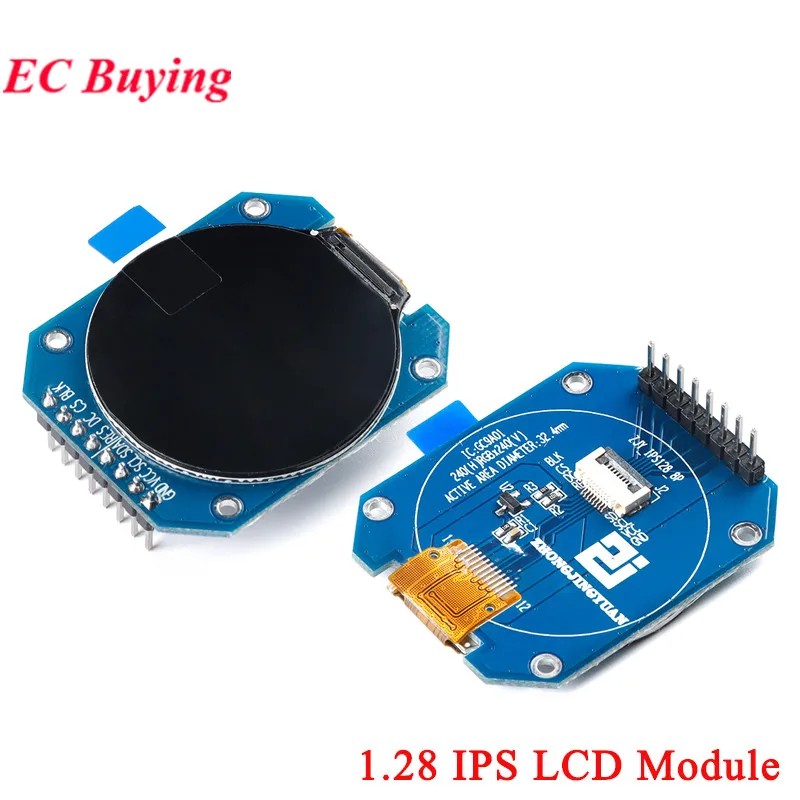 1,28 inch TFT-schermmodule 1,28 "IPS ronde kleurrijke LCD-kaart GC9A01 Touch 240x240 SPI ESP32-S3 ESP32S3-N16R8 N16R16