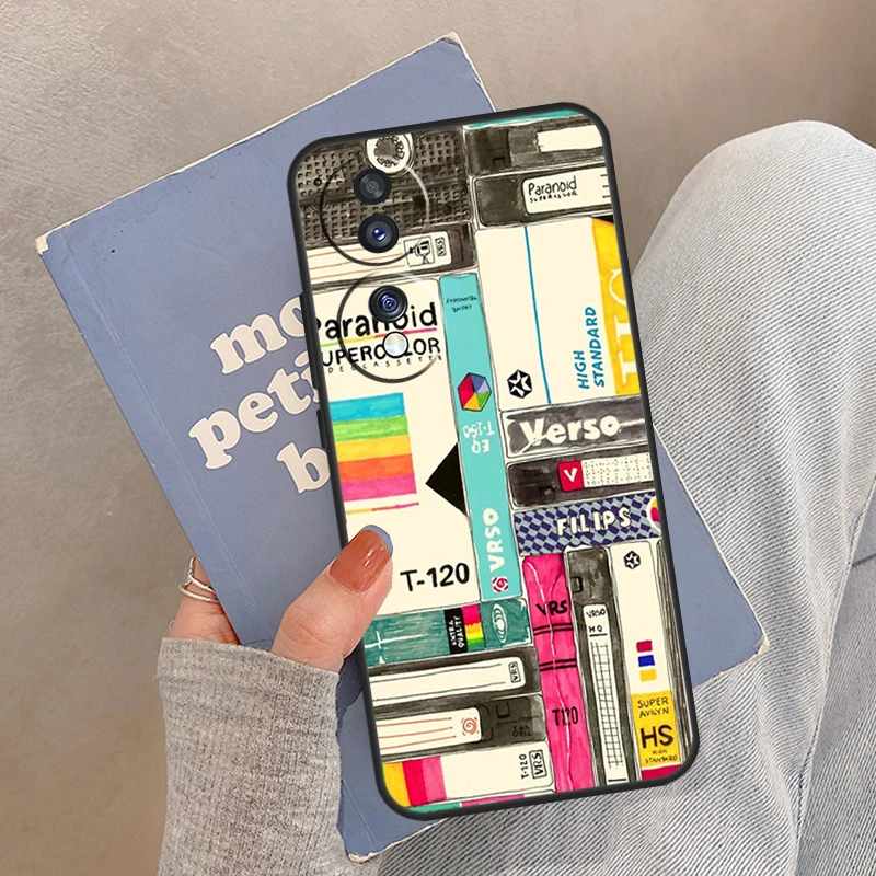 حافظة شريطية ريترو VHS لهاتف Honor Magic 7 Pro 5 6 Lite Cover For Honor 400 200 90 70 50 X9 X8a X8b X9a X9b X9c