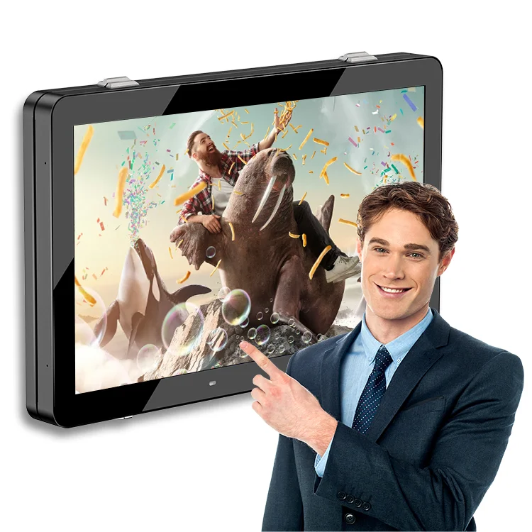 3000Nits Brightness Wall Mounted Digital Signage Cloud-Based CMS Lcd Touch Screen Outdoor  Advertising Display for Shop