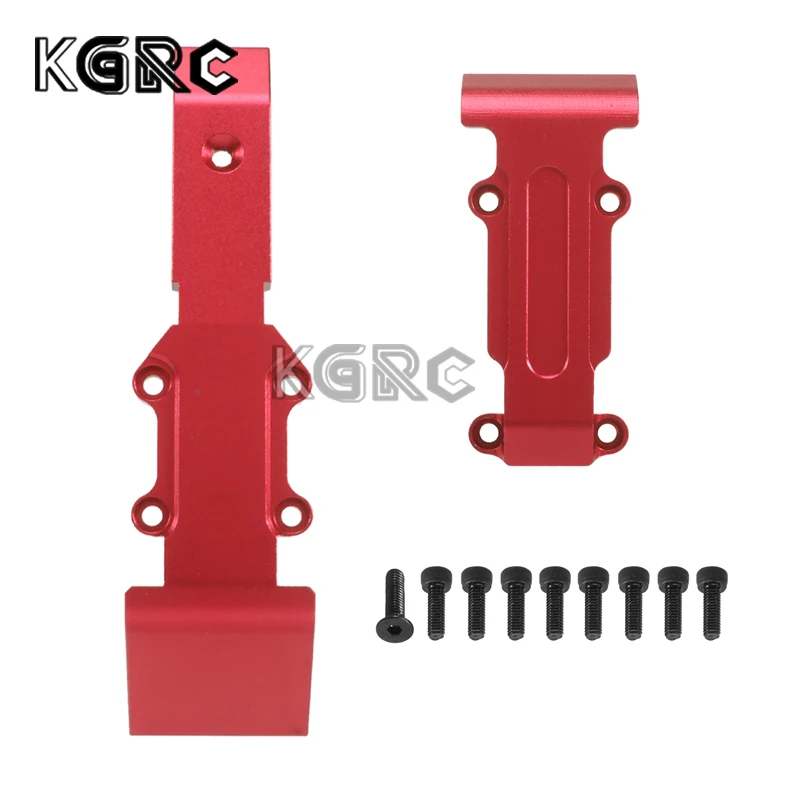 

2Pcs Metal Front And Rear Skidplate Set 7037 For 1/16 Traxxas Slash E-Revo Summit RC Car Upgrade Parts Accessories