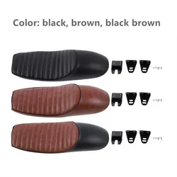 Retro Motorcycle Plus Long Hump Seat 62CM Cafe Racer Vintage Saddle Seat Bag Cushion Soft Seat Cover For Honda CG125 Universal