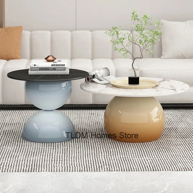 Nordic Rock Slab Coffee Tables Combination Gradient Side Table Creative Small Apartment Coffee Table for Living Room Furniture