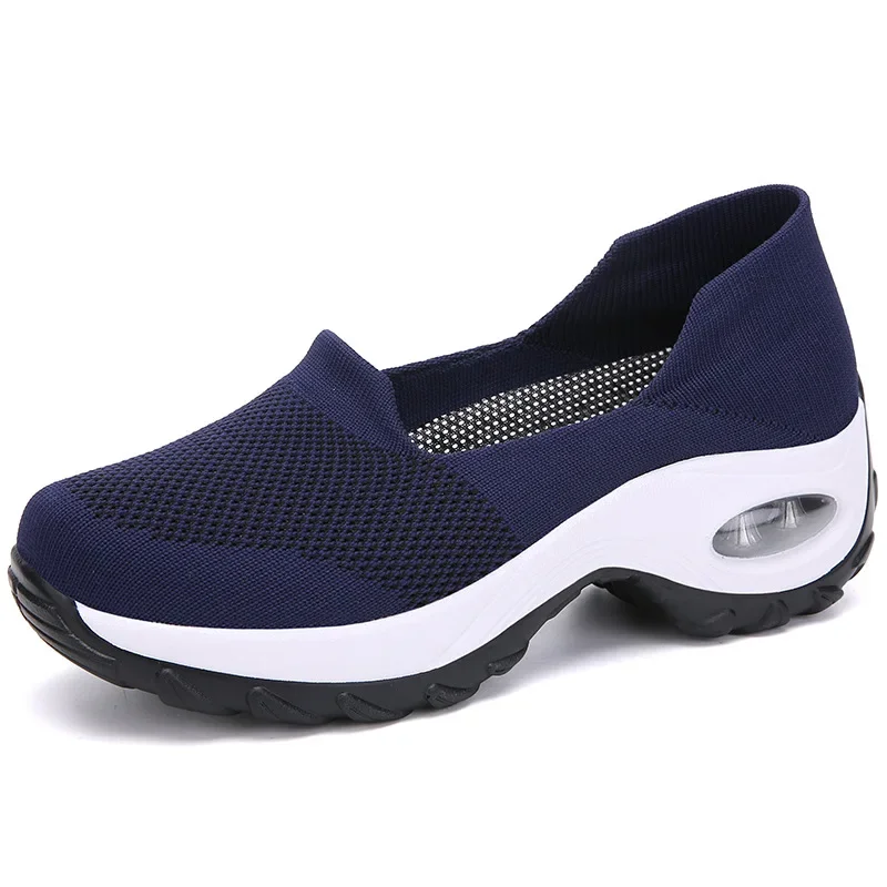 Wedges Shoes for Women Summer Sneakers Ladies Lightweight Sports Shoes Breathable Mesh Casual Flat Shoes Loafers Nursing Shoes
