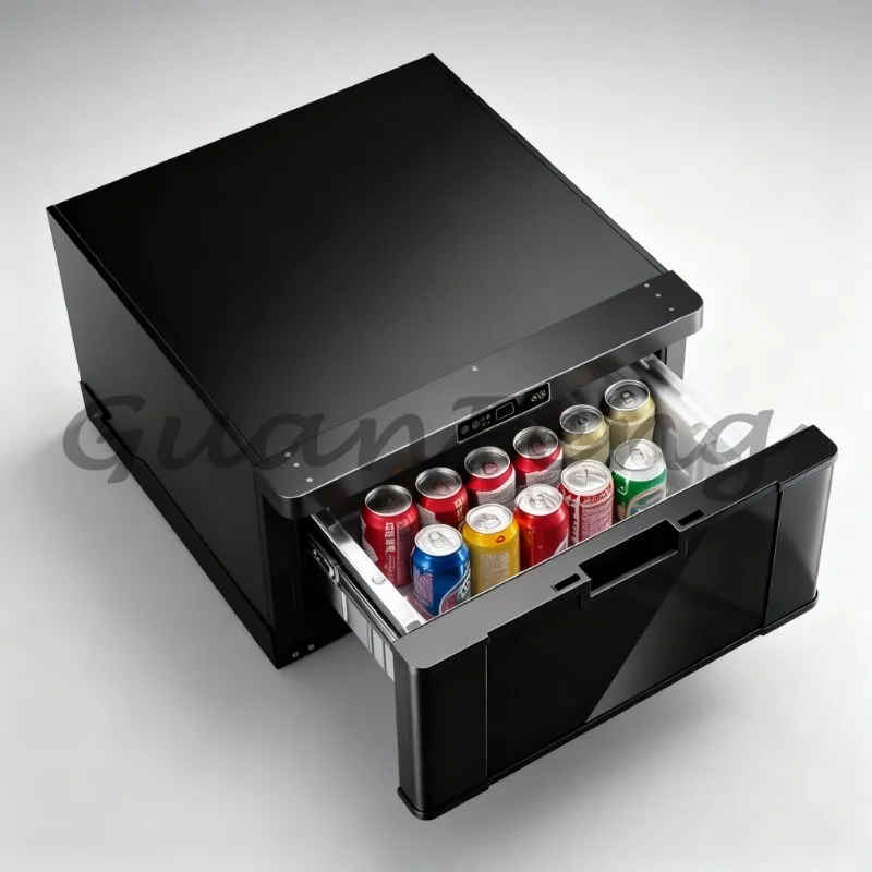 30L Drawer Type Compressor Car Fridge 12V/24V, Portable RV Refrigerator Freezer for Vehicle Camping