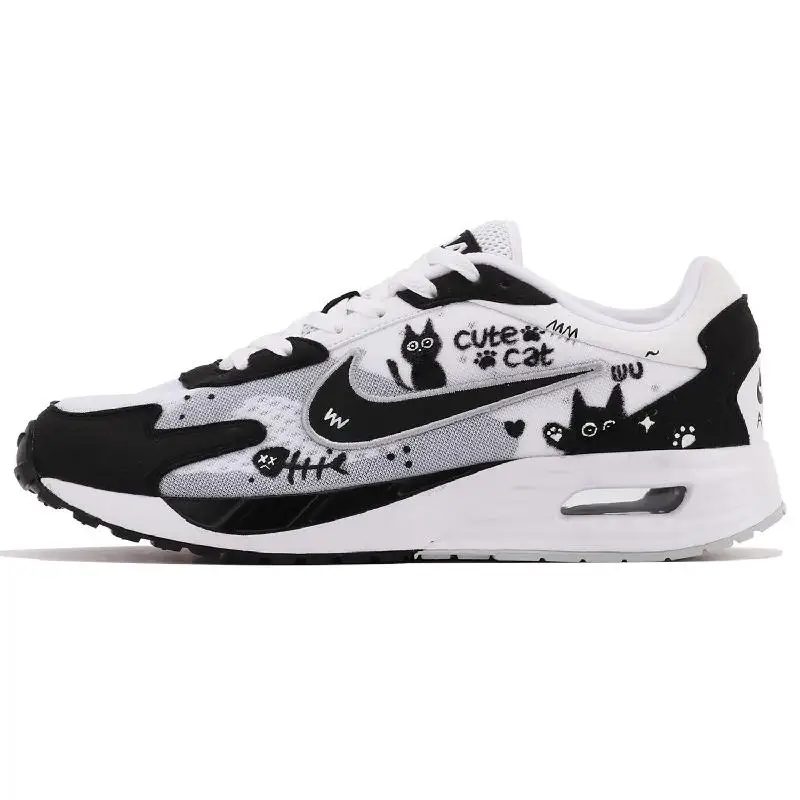 【Customize】Nike Air Max Solo Lifestyle Shoes Men Low-top White/black Sneakers shoes DX3666-100