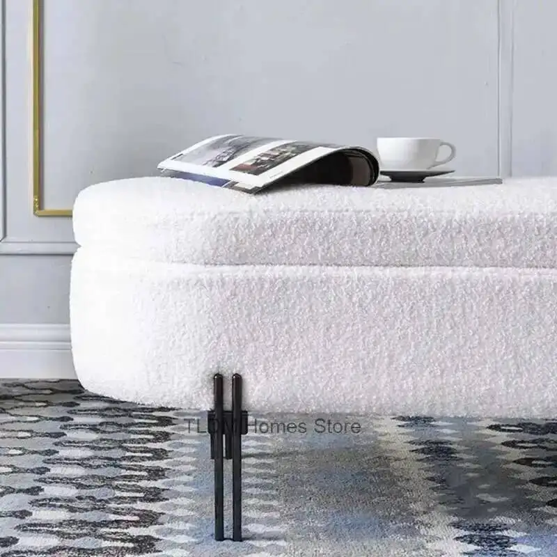 

Nordic Shoe Changing Stools Household Door Light Luxury Ottomans Living Room Furniture Bedroom Storage Sofa Bench Shoe Stool 스툴