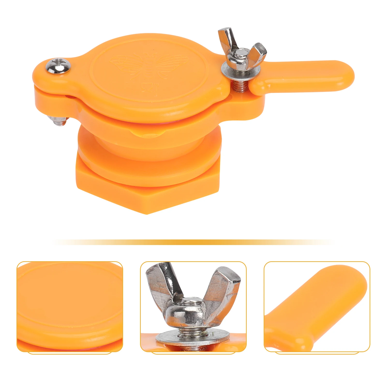 

2 pcs Honey Outlet Extractor Tap Beekeeping Supplies Tools Honey Gate Valves Bucket Food Grade Plastic Stainless Steel Screws