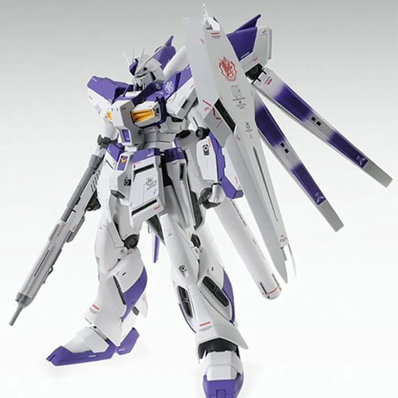 Bandai-Gundam Anime Assembly Model for Children, Original Action Figures, Hi-v Gundam, MG, 1: 100, RX-93-v2, Gundam Ver.Ka