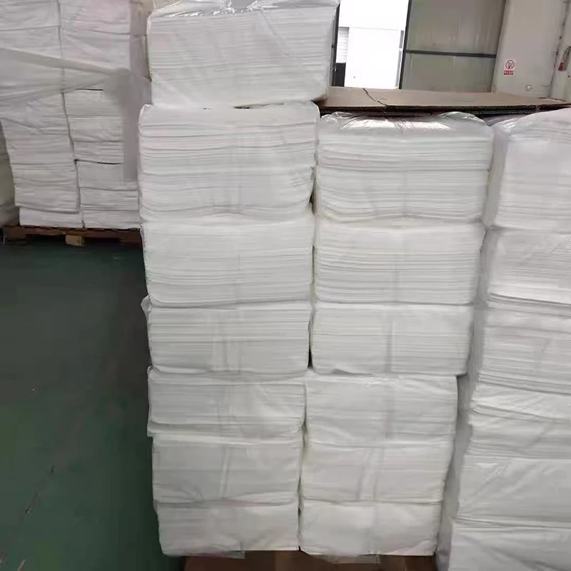 100% بولي بروبيلين أبيض ثقيل الوزن، وسادة ماصة فقط، وسادة استجابة لانسكاب الزيت