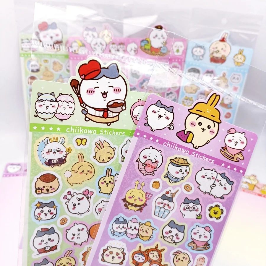 18 Unique Chiikawa-themed Japanese Anime Stickers Personalised Cartoon Designs for Laptop Phone Case Suitcase Decoration