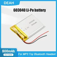 1-2PCS 603040 700mAh 3.7V Lithium Polymer Rechargeable Battery For GPS LED Light Bluetooth Speaker Headset Toy Selfie Stick Fan