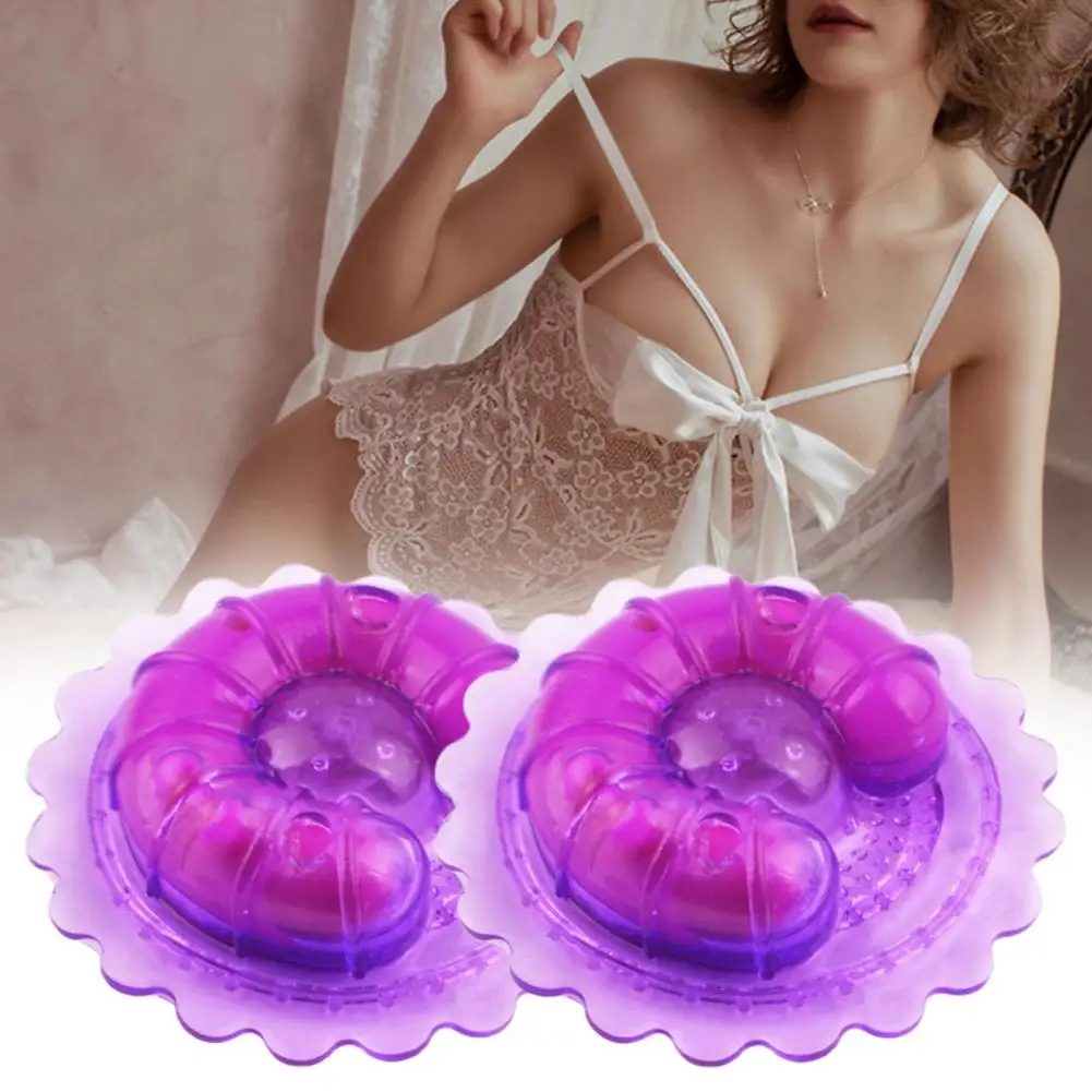 1 Pair Nipple Vibrators Non-Irritation Chest Clips Soft Rubber Strong Stimulus Breast Sucker Clips Female Sex Toy Adult Products