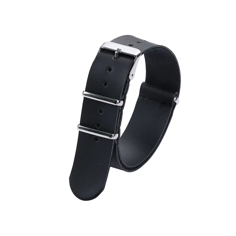 Bracelet de montre en cuir PU, 18mm, 20mm, 22mm, 24mm, pour Rolex, Seiko, Omega MoonSwatch, Citizen Nato, accessoire