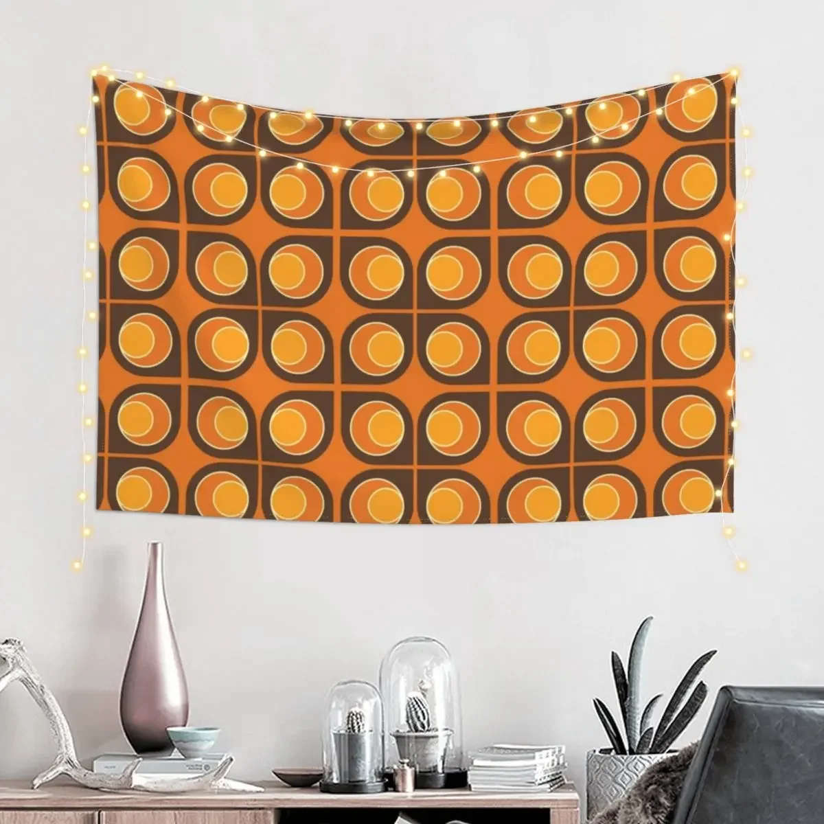 Funky Retro Pattern Design #1 Tapestry Tapete For The Wall Bed Room Decoration Room Decore Aesthetic Tapestry