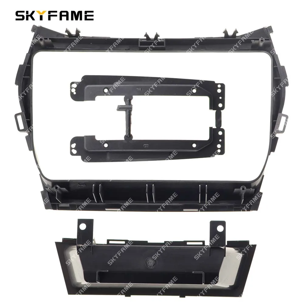 SKYFAME Car Frame Fascia Adapter Canbus Box  Android Radio Dash Fitting Panel Kit For Hyundai IX45 Santafi