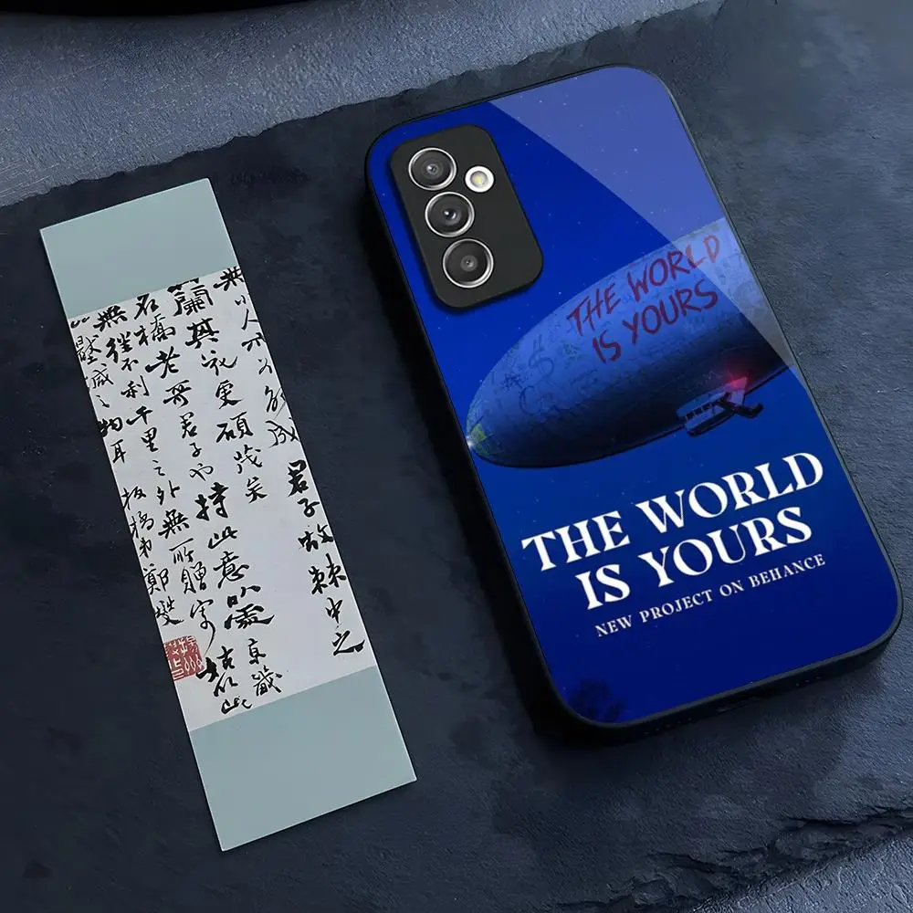 Scarfaces The World Is Yours Etui na telefon Glass do Samsung Galaxy S24 S23 S21 S22 S20 Ultra Fe Plus A34 A54 A24 A52 A53 M54 Cover