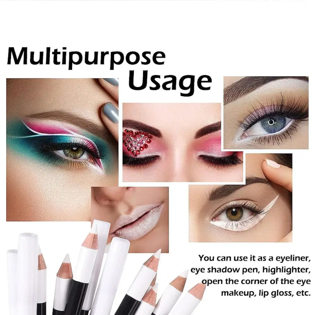 1PC New White Eyeliner Makeup Lasting Smooth Easy To Waterproof Eyes Liner Brightener Pencils Makeup Wear Eye Eyes Tools Fa A4H5