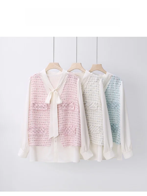 

PengJiaJia Sweet Fraance Date irt plus Size Women's Casual Sle Polyester Fiber Long Sve ort Length Collar