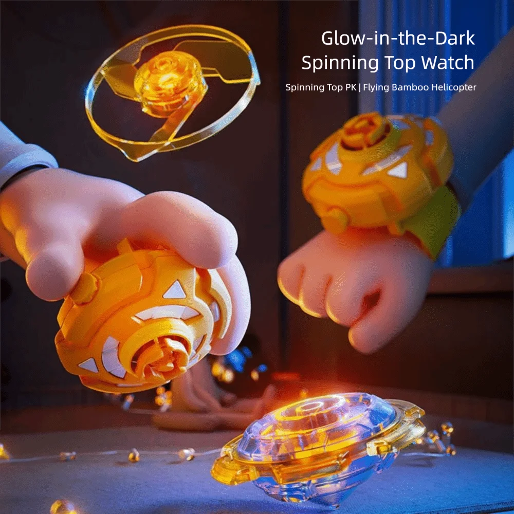 

Kids Adult Bracelet Gyroscope Toy Burst Sparks Watch Gyro Spinning Top Toy Dragonfly Rotating Kids Gyro Birthday Gift