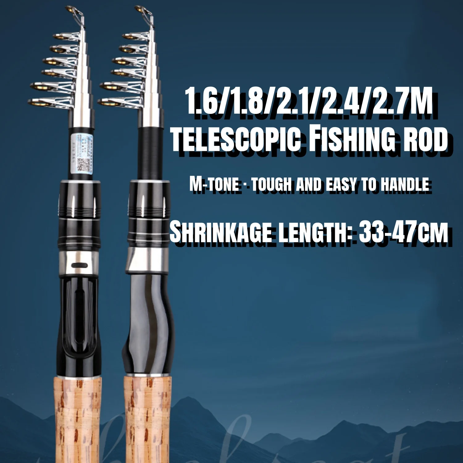 

Telescopic Fishing Rod Portable Ultralight Hand Pole 1.6/1.8/2.1/2.4/2.7m Ultra-short Fishing Rod Outdoor Fishing Accessories