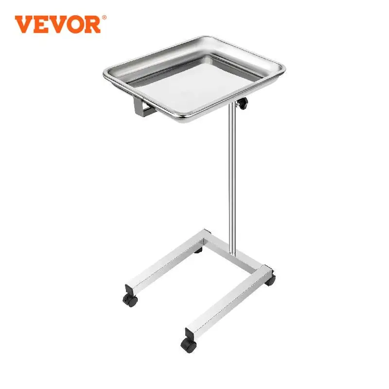 VEVOR Beauty Salon Tool Trolley Organizer Cart With Wheels Stainless Steel for Personal Care Hairdressing Living Room Furniture