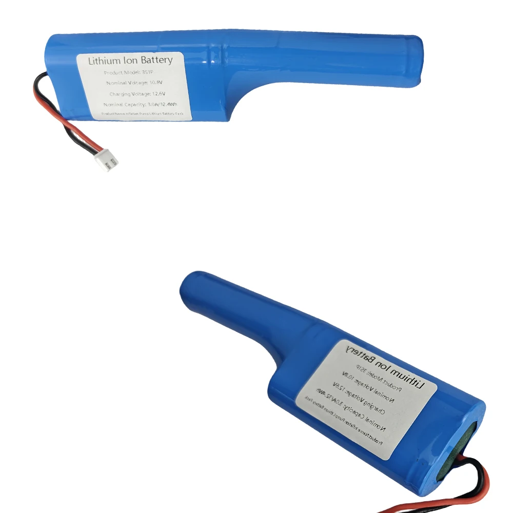 3S1P 10.8V 3000mAh Rechargeable Lithium Battery Pack Suitable for Inflation Pump Injection Pump