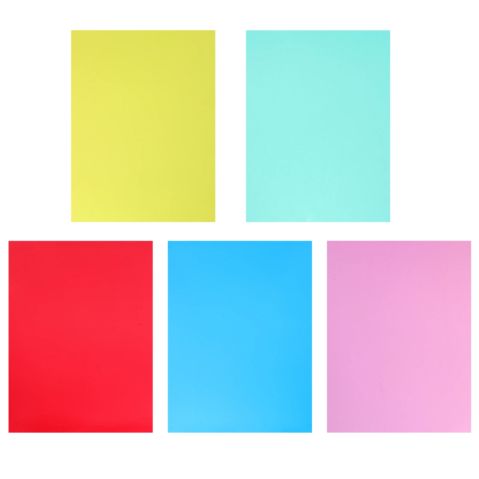 

5pcs Translucent PVC Film Semi Matte Reading Aid Craft Sheets Light Diffuser Photography Stage Effects Student Supplies Plastic