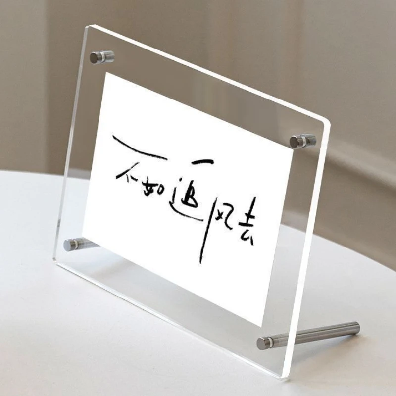 6 7 8 Zoll Doppelseitiger Acryl-Fotorahmen Transparenter Desktop-Displayständer für Bilder Postkarten Kunstdrucke Wohndekoration – Detail 7