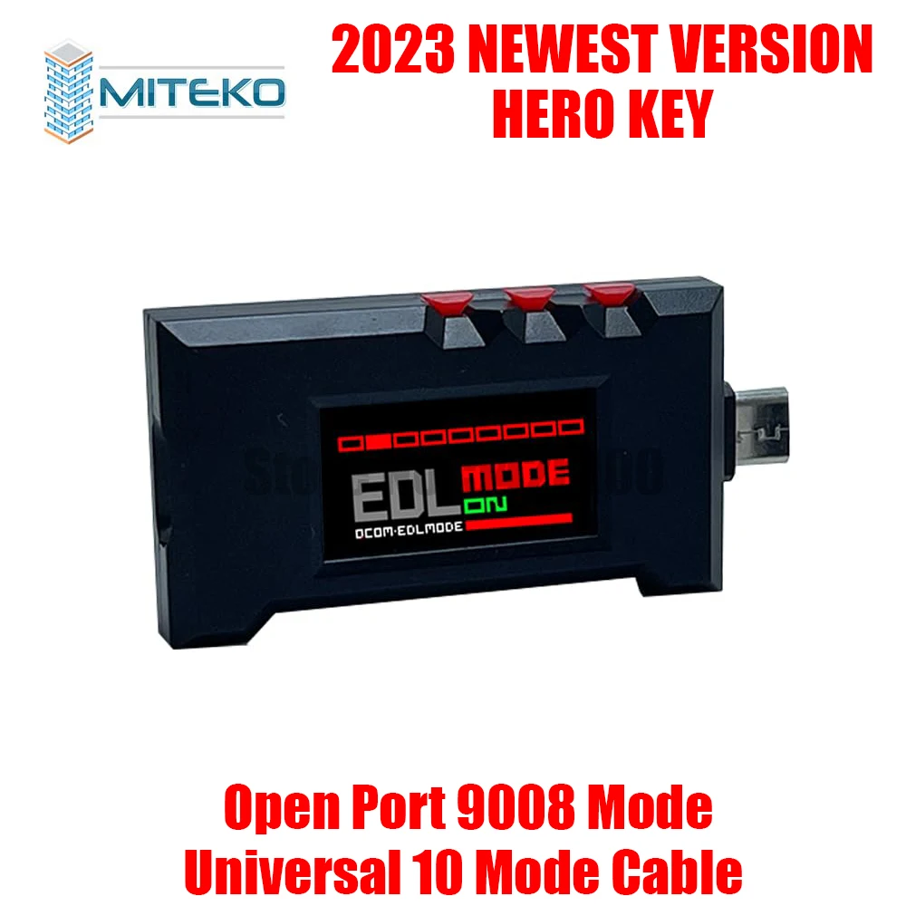 Hero Key EDL V2 Cable USB Harmony Connections of Models Support for Phone Open Port 9008 Mode Universal 10 Mode Cable