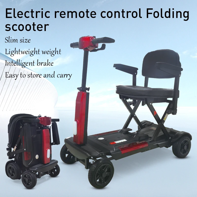 2024 New Arrival Light Foldable 4 Wheel Scooters for the Elderly and Disabled All Terrain Scooter for Salecustom