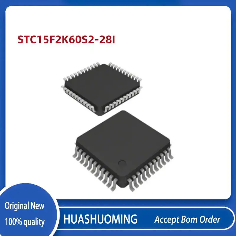 NEW 10Pcs/LOT       STC15F2K60S2-28I-LQFP44    STC15F2K60S2-28I   LQFP44  STC15F2K60S2   -28I-LQFP44   LQFP-44