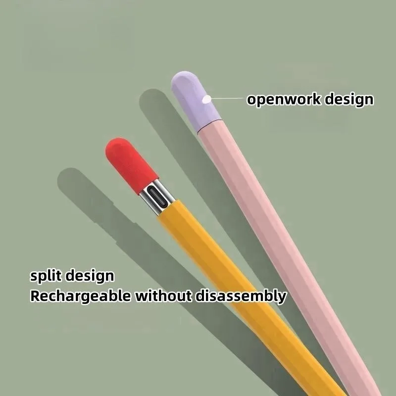 Case for Apple Pencil USB-C Case Tablet Stylus Protective Cover Soft Silicone Shockproof Non-slip