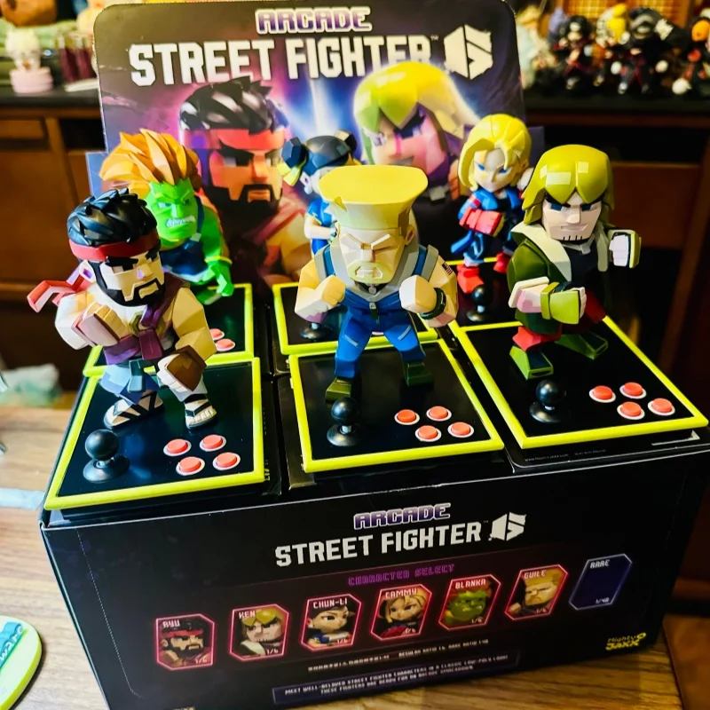 

Official Mighty Jaxx Street Fighter Arcade Game Pixel Series Blind Box Figure Trendy Toy Collectible