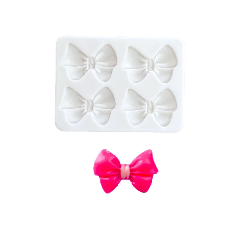 Cake Tools Girl Themed Bow Woman Silicone Mold Cake Decorating Cupcake Topper Fondant Mould