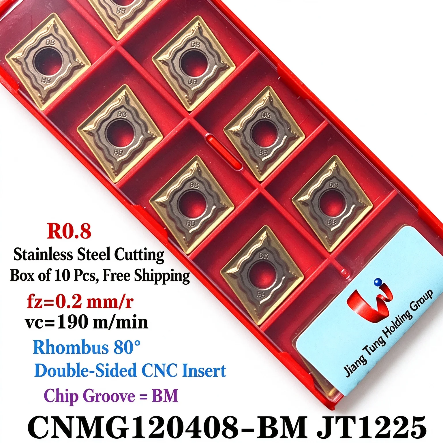 JXTC CNMG120404 CNMG120408 JT1225 Carbide Insert CNMG Inserts
