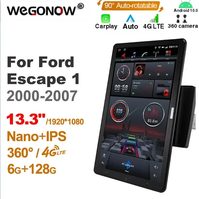 Android10.0 Ownice Car Radio Auto for Ford Escape 1/MAZDA TRIBUTE 2000-2007 13.3'' No DVD support Quick Charge Nano 1920*1080