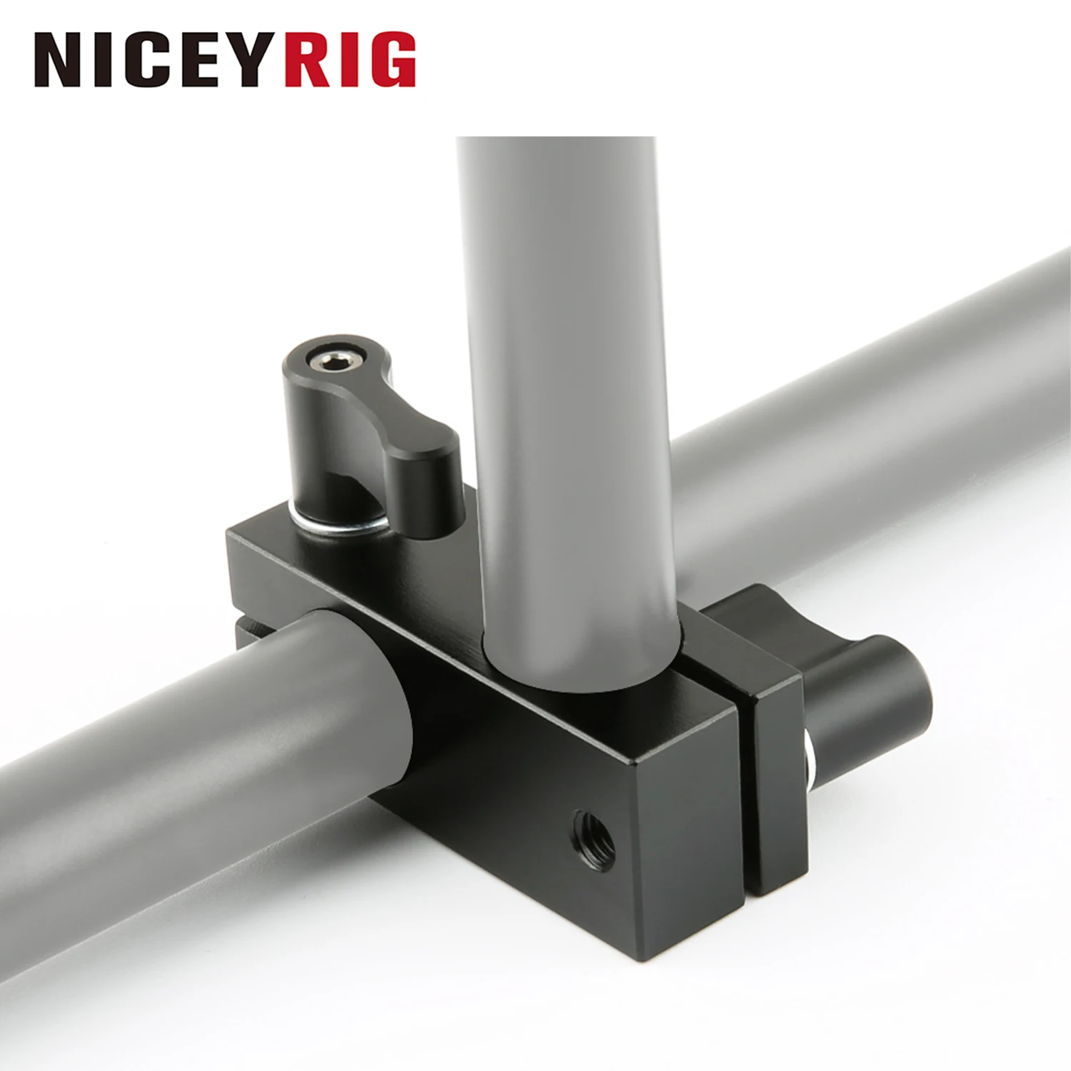 

NICEYRIG 90 Degree 15mm Rod Clamp with Adjustable Screws for Camera Support System Shoulder Rig Tripod System, Pack of 2