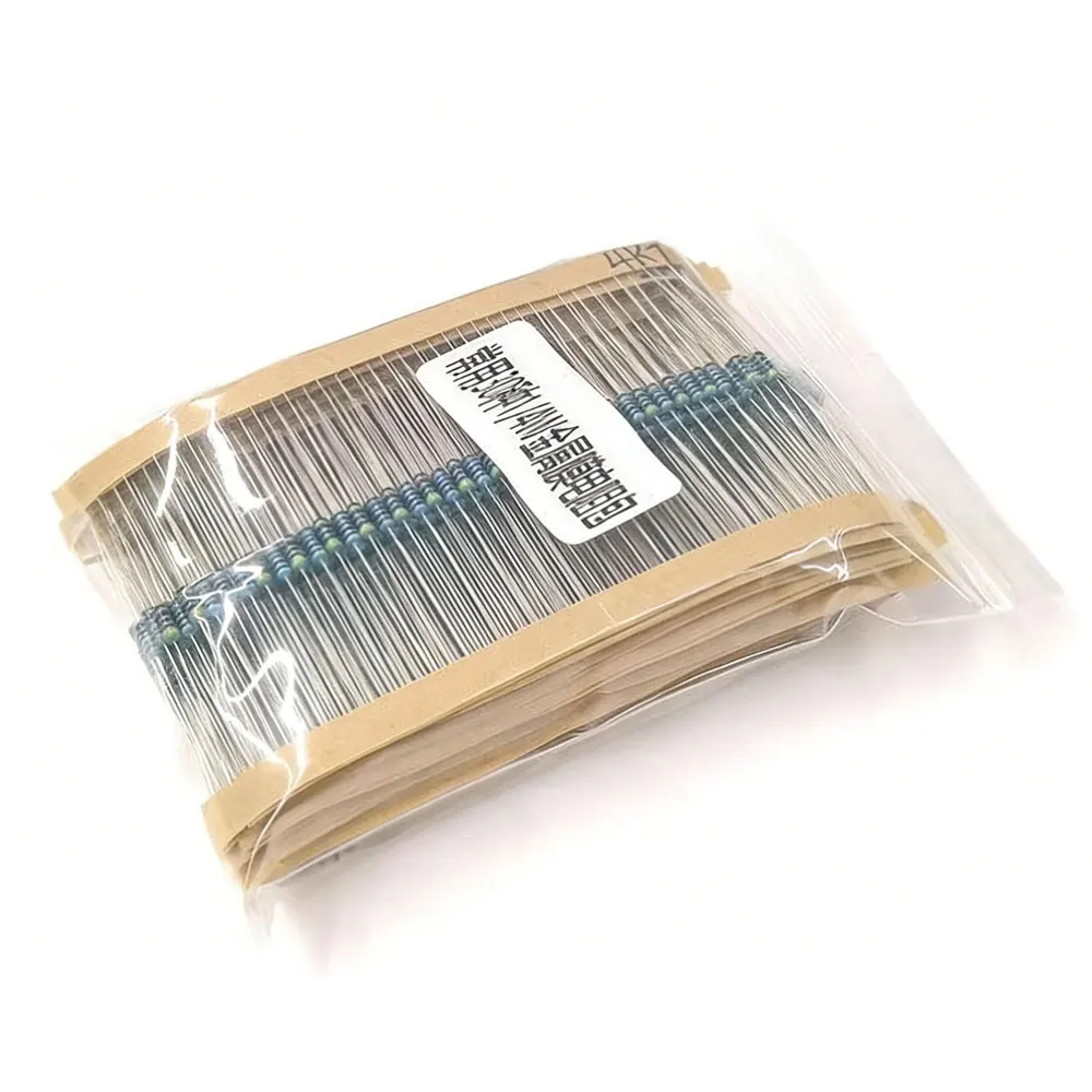 600/300PCS 1/4w Metal Film Resistor 30 Values Resistance Kit 10R-1M 150R 680K 0.25W 1% Resistors Set