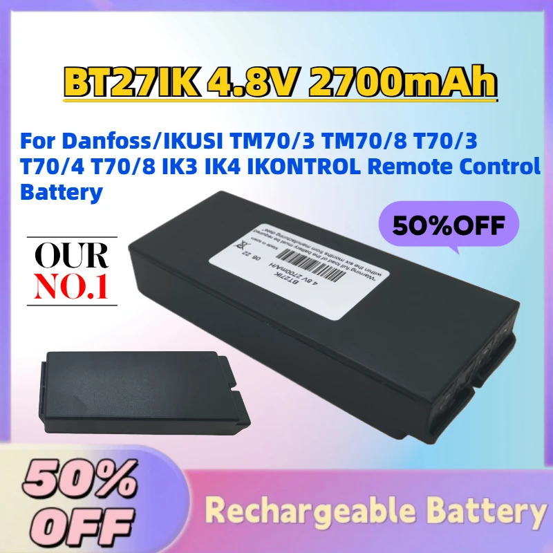 Новая Ni-MH батарея BT27IK 4.8V 2700mAh для пультов дистанционного управления Danfoss/IKUSI TM70/3 TM70/8 T70/3 T70/4 T70/8 IK3 IK4 IKONTROL