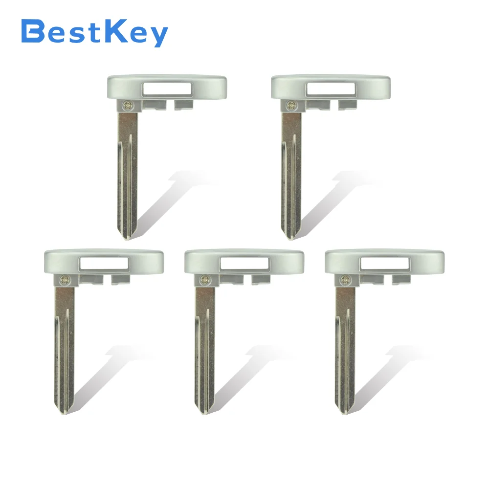 

Best Key 5Pcs Heavy Duty Uncut Blank Emergency Key Blade Replacement for Cadillac CTS STS DTS XLR Smart Remote
