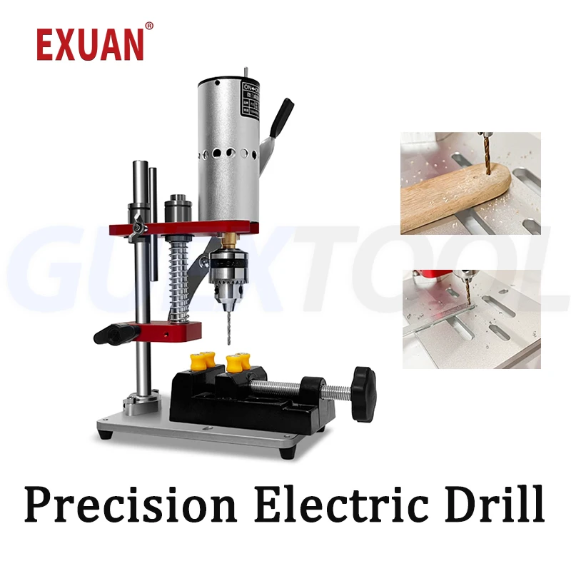 Mini Household Platform Drill Metal Jade Polishing Tool Wood bead Carving Boring Machine Precision Hole-Punching Machine 24V