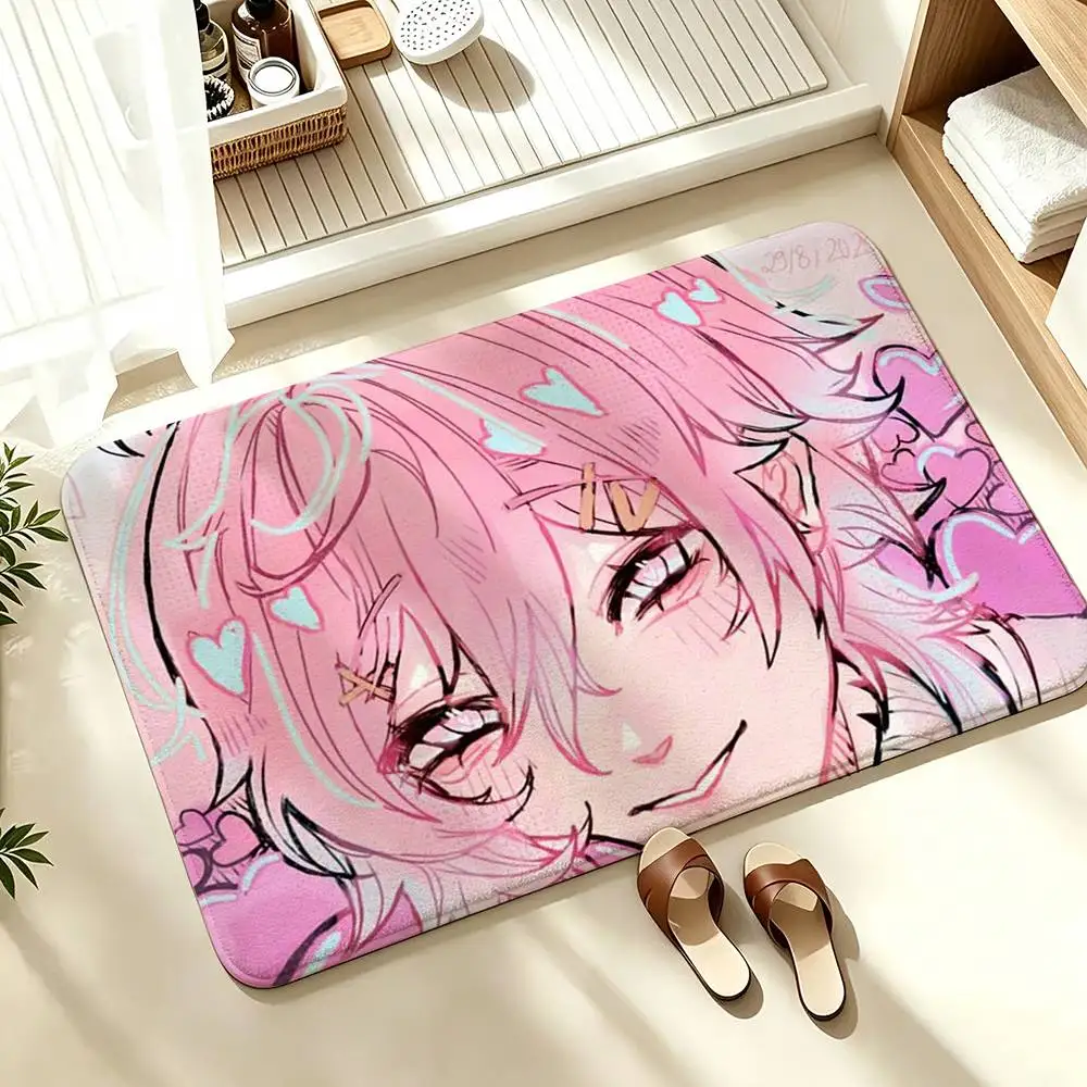 COOL 14DWY 14 Days With You R-Ren  Soft Absorbent Decorative Floor Mat for Bathroom Entryway Living Room