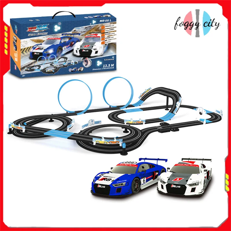 New Agm Sonic Storm Children's Toys Electric Track Car Boy Remote Control Car Track Double Racing Toys Children's Birthday Gift