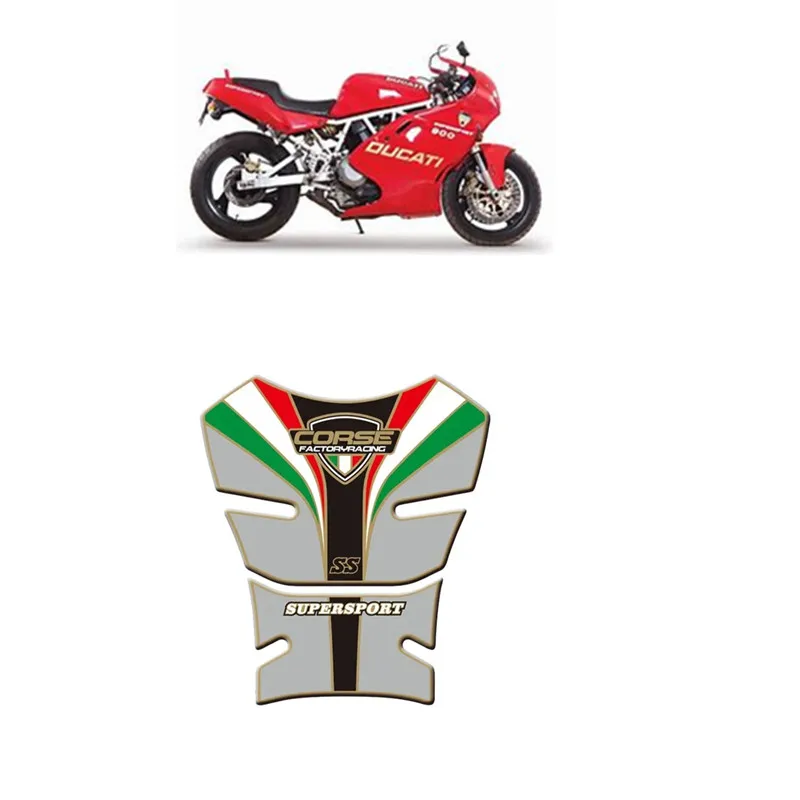 For Ducati SS Supersport 1989 - 1998 Motorcycle Tank Pad Protector 3D Gel Sticker Decal - 2