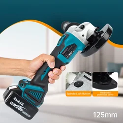 Makita DGA404 125mm 18V Grinder Grinder Tool Wireless Power Tools Electric Grinder Angle Grinder Brushless Sander Angle Cutt